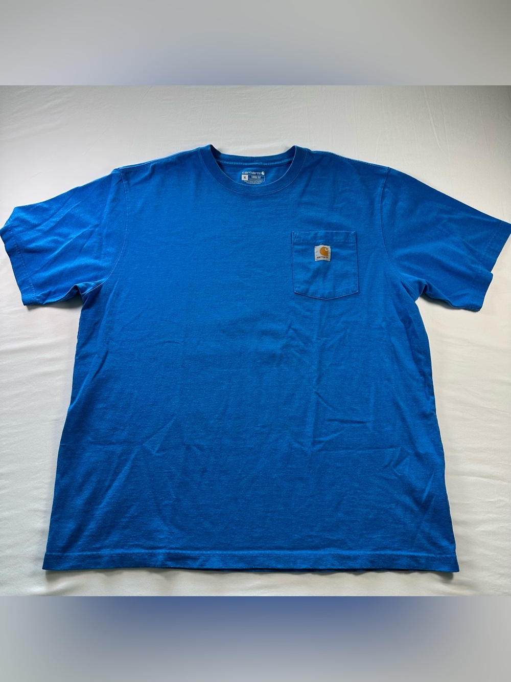 Carhartt Loose Fit Pocket T Shirt Mens XL Blue Short Sleeve Workwear Tee